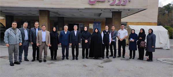 بازدید رییس دانشگاه علوم پزشکی کرمانشاه از بیمارستان دکتر معاون صحنه