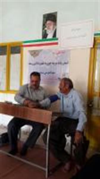 ویزیت جهادی بسیج جامعه پزشکی  شبکه بهداشت و درمان صحنه در روستای هالان  انجام شد