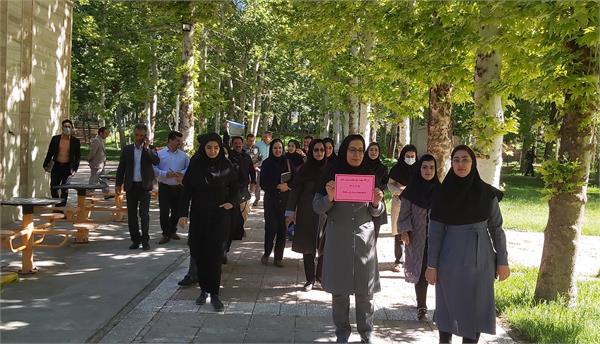 پیاده روی کارکنان ستادی شبکه و مرکز بهداشت شهرستان صحنه به مناسبت هفته سلامت