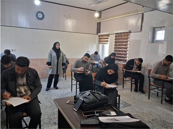 💠 برگزاری امتحانات پایان ترم یک دانشجویان کاردانی بهورزی به صورت هماهنگ در تمامی شهرستانهای استان